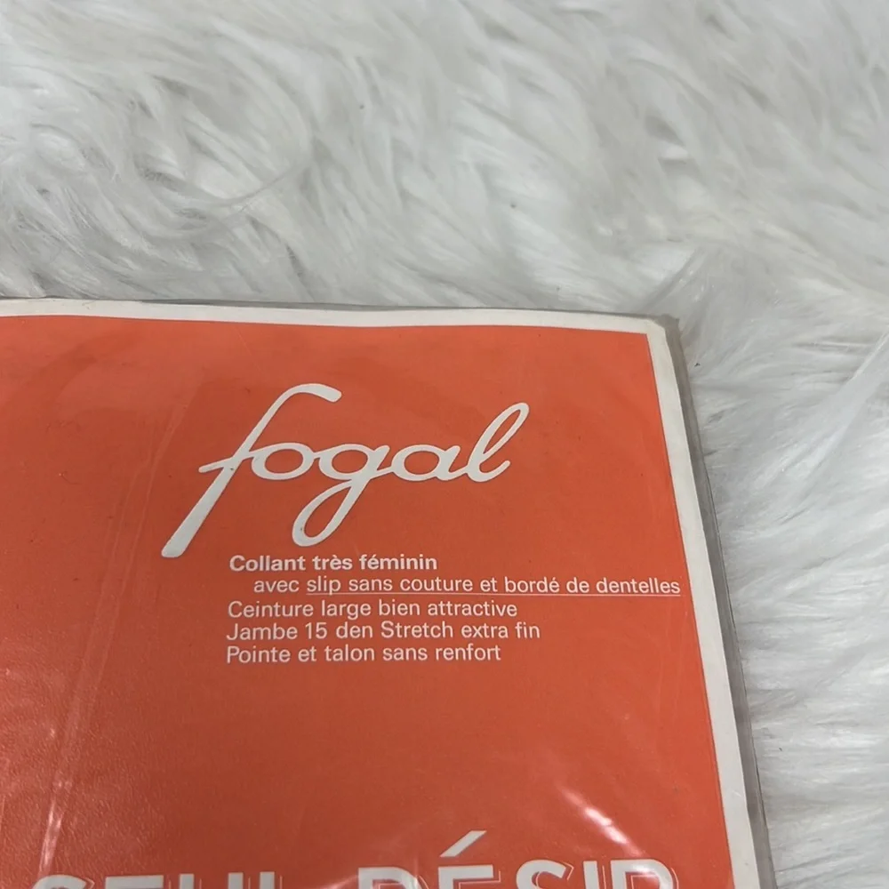 Fogal Mon Seul Désir 144 Pantyhose Taupe Size S Lace 15 Denier Swiss NIP